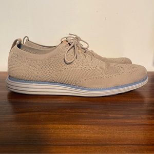 Cole Haan Original Grand Stitchlite Wingtip Oxford Beige C29434 Men's Size 13 M